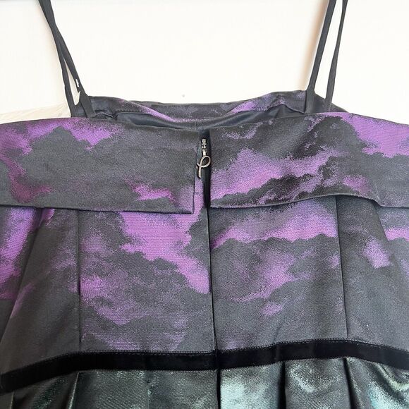 Pamella Roland Cloud Jacquard Ombré Dress Gown NWT Sz 6 - Picture 7 of 14